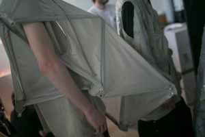 Backstage at Rick Owens Men's Spring 2019