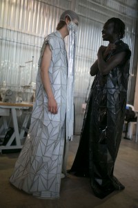 Backstage at Rick Owens Men's Spring 2019