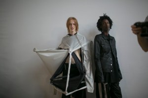 Backstage at Rick Owens Men's Spring 2019