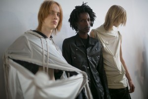 Backstage at Rick Owens Men's Spring 2019