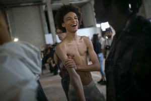 Backstage at Rick Owens Men's Spring 2019