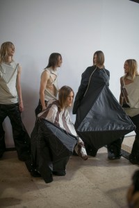 Backstage at Rick Owens Men's Spring 2019