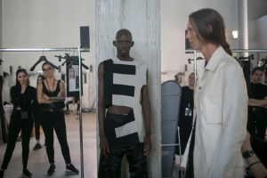 Backstage at Rick Owens Men's Spring 2019