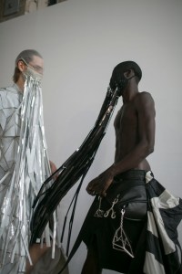 Backstage at Rick Owens Men's Spring 2019