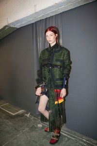Backstage at Sacai Spring 2019