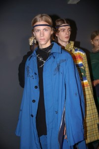 Backstage at Sacai Spring 2019