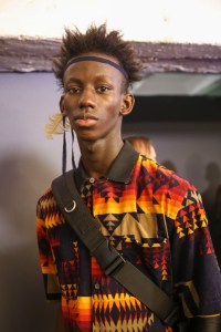 Backstage at Sacai Spring 2019