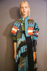 Backstage at Sacai Spring 2019