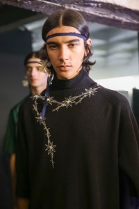 Backstage at Sacai Spring 2019
