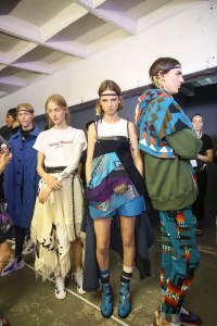 Backstage at Sacai Spring 2019