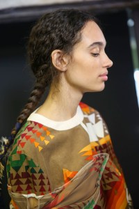 Backstage at Sacai Spring 2019