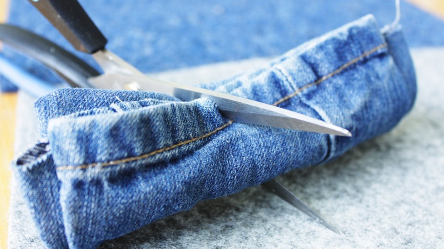 Giuseppe Zanotti Upcycles His Own Jeans to Make Denim Shoes
