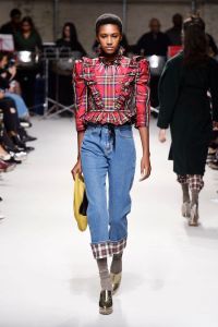 model on catwalk