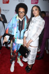 Boots Riley and Tessa Thompson