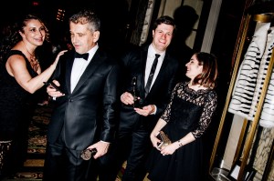 David Cromer (second from left) and Neil Austin (second from right)Tony Awards, After Party, The Plaza Hotel, New York, USA - 10 Jun 2018