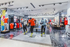 The special Adidas shop at Tsum in Moscow for the World Cup