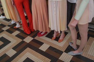 Backstage at Acne Studios RTW Spring 2019