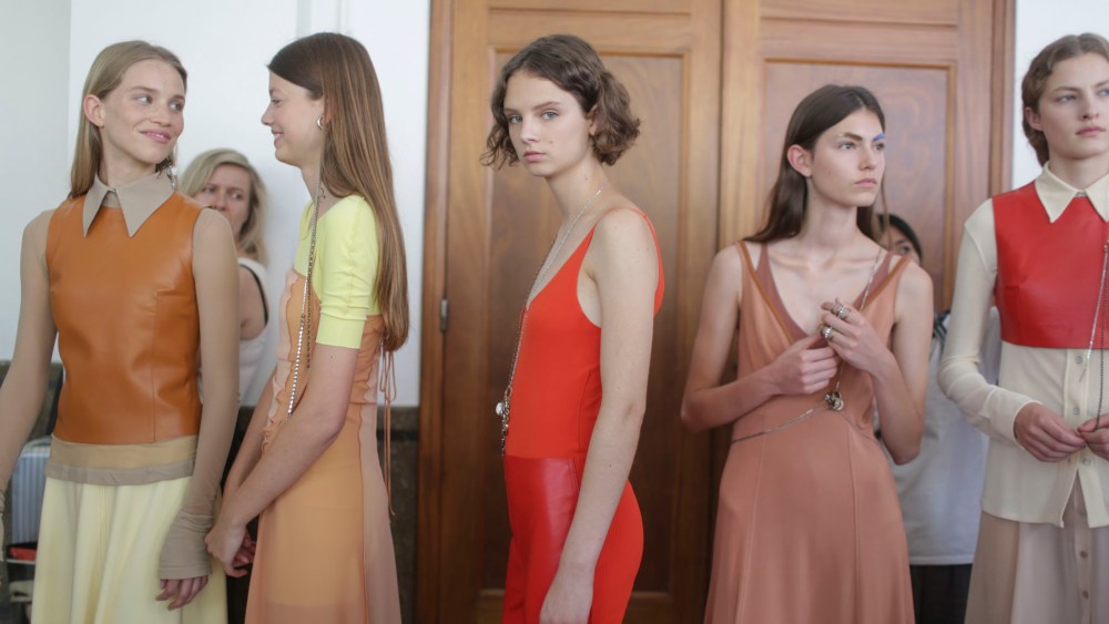 Backstage at Acne Studios RTW Spring 2019