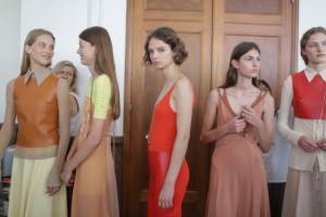 Backstage at Acne Studios RTW Spring 2019