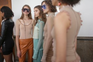 Backstage at Acne Studios RTW Spring 2019