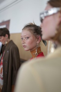 Backstage at Acne Studios RTW Spring 2019