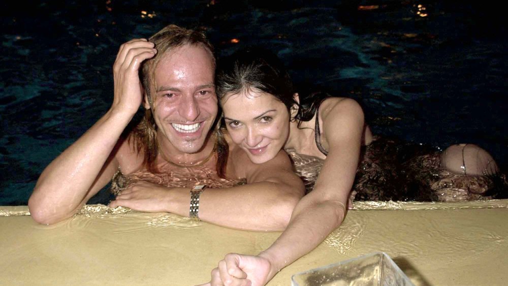 Annabelle Neilson and John Galliano at the Vogue / Laureus Party at Monte Carlo Sports Club, Monaco, 2000