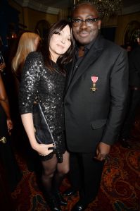 Annabelle Neilson and Edward Enninful at his OBE Party in 2016