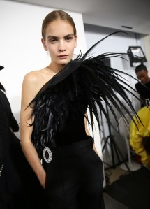 Backstage at Alexandre Vauthier Couture Fall 2018