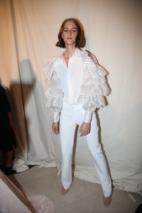 Backstage at Alexis mabille Couture Fall 2018