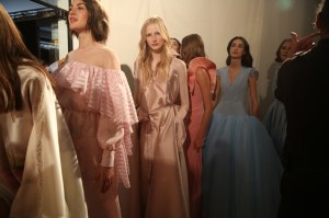 Backstage at Alexis mabille Couture Fall 2018