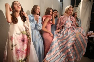 Backstage at Alexis mabille Couture Fall 2018