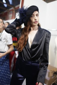 Backstage at Sonia Rykiel Couture Fall 2018