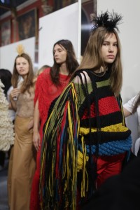 Backstage at Sonia Rykiel Couture Fall 2018