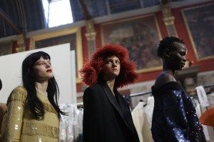 Backstage at Sonia Rykiel Couture Fall 2018