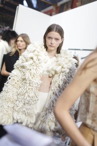 Backstage at Sonia Rykiel Couture Fall 2018