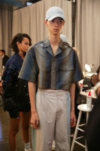 Backstage at Feng Chen Wang Men’s Spring 2019