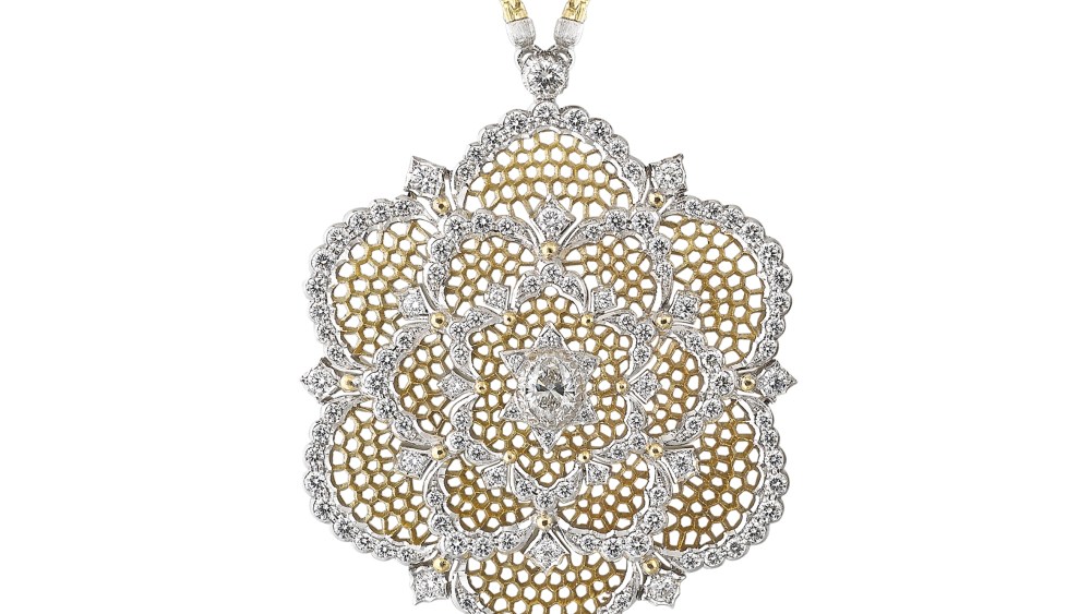 Camelia pendant brooch by Buccellati