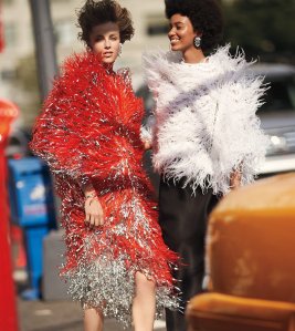 After several seasons featuring Mario Testino-photographed ad campaigns, Carolina Herrera is turning to photographer David Sims for its fall campaign. This marks the first collaboration between Sims and HerreraÕs new creative director Wes Gordon. Last winter, brands began dropping Testino after allegations of sexual misconduct. The fall ads feature models Edie Campbell and Manuela Sanchez and was shot on location under the Manhattan Bridge in Brooklyn. In the ads, Campbell wears the fuchsia ostrich and metallic ribbon plumed embroidered coat and Sanchez wears the white ostrich embroidered topper from the fall 2018 runway collection. The ads were styled by Elin Svahn and the looks were intended to feel fresh, whimsical and a touch opulent. ÒMy vision for the campaign was showing what Herrera does best: unpretentious glamour. These are two fun, bold and happy women who are anything but wallflowers,Ó Gordon said. The campaign includes still and video content that appears on the brandÕs global digital platforms. It will also run in September fashion and lifestyle publications worldwide.