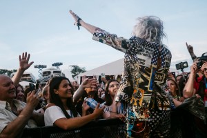 Cyndi Lauper performing in Libertine