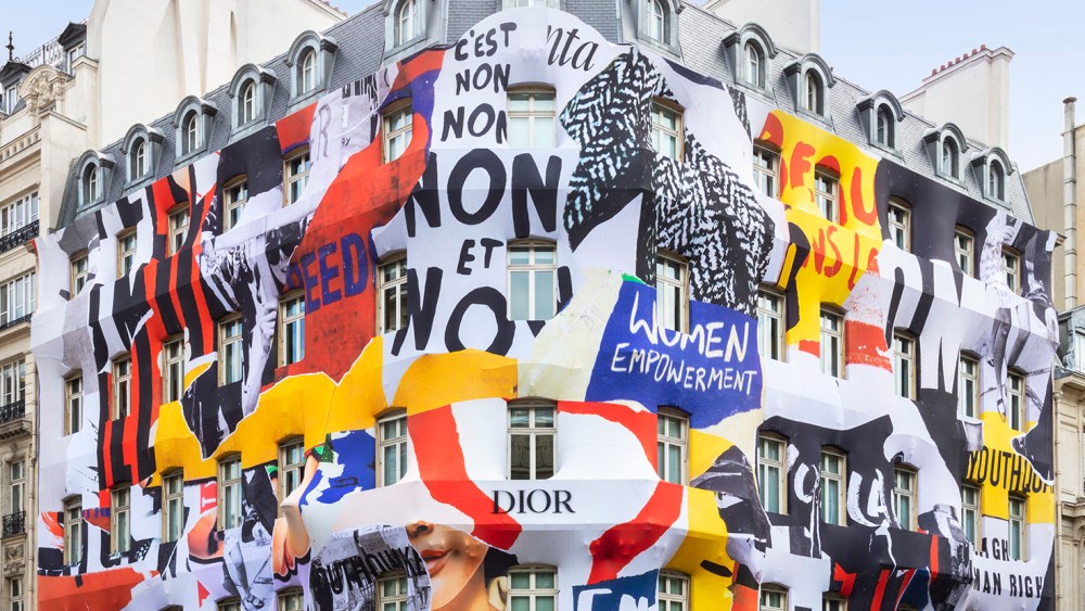The facade of the Dior flagship on Avenue Montaigne in Paris.