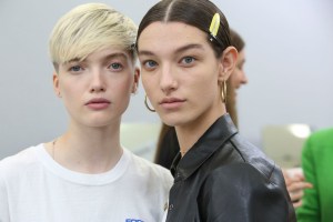 Backstage at Christian Dior Couture Fall 2018