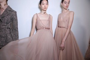 Backstage at Christian Dior Couture Fall 2018