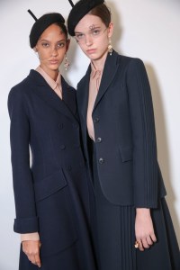 Backstage at Christian Dior Couture Fall 2018