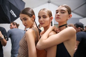Backstage at Christian Dior Couture Fall 2018