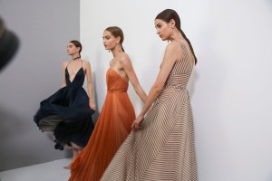 Backstage at Christian Dior Couture Fall 2018