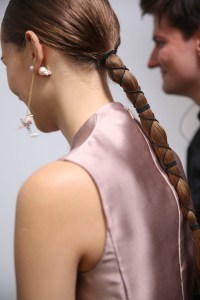 Backstage at Christian Dior Couture Fall 2018