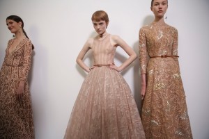 Backstage at Christian Dior Couture Fall 2018