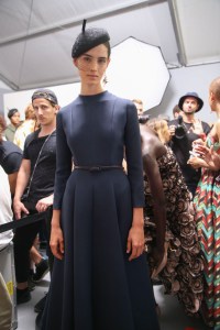 Backstage at Christian Dior Couture Fall 2018