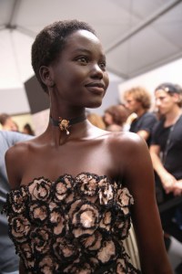 Backstage at Christian Dior Couture Fall 2018