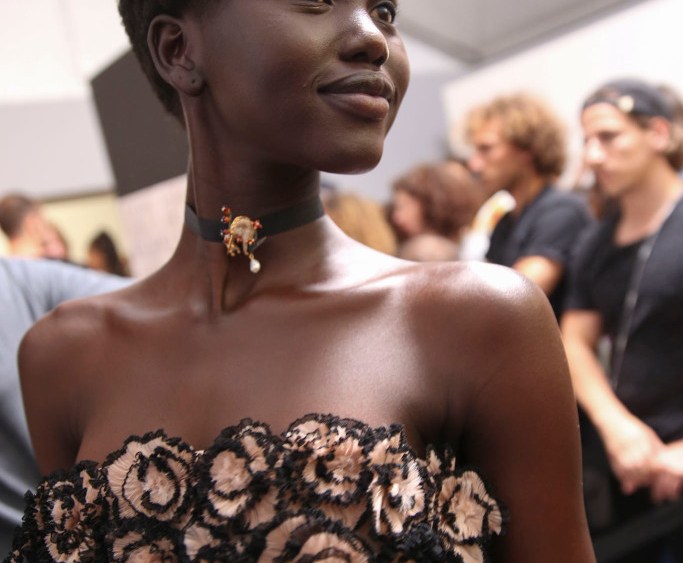 Backstage at Christian Dior Couture Fall 2018